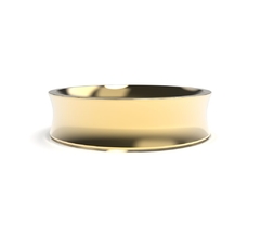 COD. AL012 ALIANÇA OURO 18K CONCAVA ANATÔMICA 5 MM