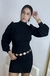 Vestido em ribana MARROM - loja online