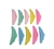Pack bigudies de colores 10u.