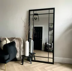 Espejo Marco Hierro Repartido 90x70cm - LUMENS Espejos de Diseño