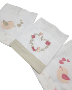 Kit Fralda de Boca Pequena Passarinho - comprar online