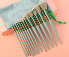 Kit Conjunto de Pincéis de Maquiagem com 13 Unidades + Bolsa