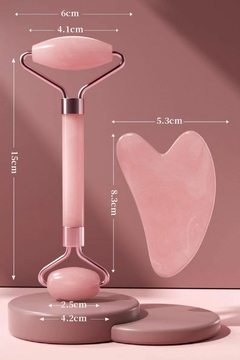 Massageador para Rosto pedra de jade - VIEIRA MAKE-UP STUDIO