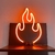 Chama Neon Luminoso Led