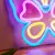 Borboleta neon luminoso led na internet