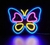 Borboleta neon luminoso led