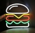Hambúrguer neon Luminoso Led - comprar online