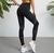 ￼Lovito Leggings Academia Esportivos do Brasil Lipo Lisos de Secagem Rápida e Cintura Alta copa Home Futebol L09021 (Preto/Verde)