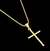 ￼Corrente Veneziana + Pingente Cruz Palito Banhados a ouro 18k Cordão Masculino e Crucifixo - comprar online