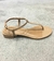 SANDÁLIA RASTEIRA MINIMALISTA COURO CARAMELO CARRANO. - comprar online