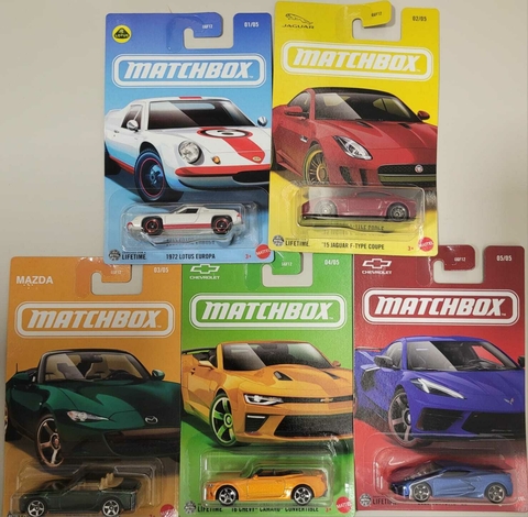 Set Matchbox - Lançamento 2025 - Carros esportivos. 1 ao 5 - comprar online