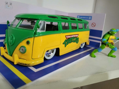 Kombi Drag Bus Tartarugas Ninja - Escala 1/24 - Jada