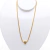 Colar choker de malha com coração banhado a ouro - comprar online