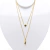 Colar duplo da sorte banhado a ouro