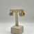 BRINCO ARGOLA LUXO CRAVEJADA BANHADO A OURO 18K - comprar online