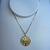 COLAR MEDALHA SÃO BENTO BANHADO A OURO 18K