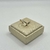 ANEL MEIA ALIANÇA COM SOLITARIO EM ZIRCÔNIA BANHADO A OURO 18K - comprar online