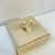 ANEL 2X1 LISO E COM ZIRCÔNIAS BANHADO A OURO 18K - comprar online