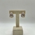 BRINCO ARGOLA LUXO CRAVEJADA BANHADO A OURO 18K