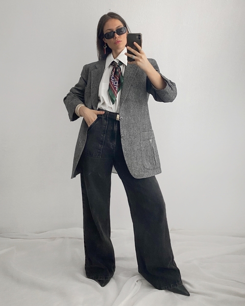 Blazer estruturado lã importado (M) - comprar online