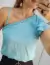 Blusa Um Ombro Viscolinho