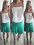 Short Saia Viscolinho