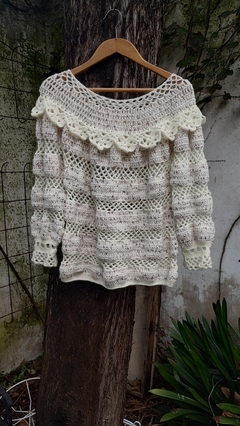Sweter con volados - tienda online