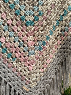 Poncho con flecos - Mio en internet