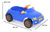 Carrinho A Pedal Infantil De Passeio Carro Att Homeplay Com Capacete - comprar online