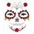 Tatuagem Temporária Caveira Mexicana Halloween Fantasia Cosplay - AZ Shopping