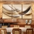 Quadro Trio Abstrato Luxury Gold
