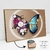 Quadro Borboleta Moderna Com Flores - Exclusive Design - Quadros Decorativos