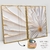 Imagem do Quadro Dupla Lotus Branco e Dourado