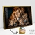 Quadro Leão e Leoa e Três Filhotes - Exclusive Design - Quadros Decorativos