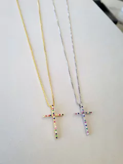 Colar Cruz Cores