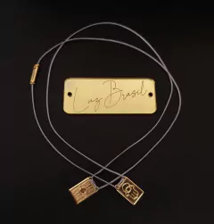 Escapulário Cores do Brasil Mão Hamsá e Olho Grego - comprar online