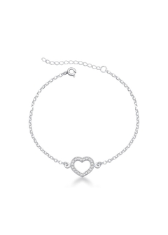 Pulseira Coração (Prata 925) - comprar online