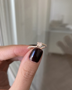 Anel Solitário Diana (Prata 925)