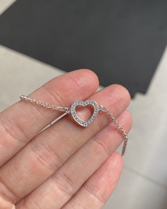 Pulseira Coração (Prata 925)