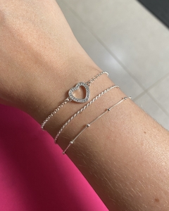 Pulseira Coração (Prata 925) - comprar online
