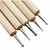 KIT com 5 pincéis boleador duplo de madeira na internet