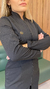 Imagem do Jaleco Feminino Preto Two Way com Elastano - Marie