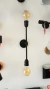 Aplique Brazo 2 Luces Negro - comprar online