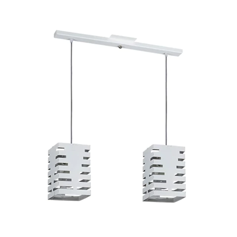 Colgante 2 Luces GRIS Reja