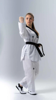 DOBOK PRO OLYMPIC GOLA PRETA - Soares Taekwondo