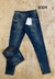 CALÇA JEANS CK BASICA LAVAGEM ESCURA DESFIADA ELASTANO