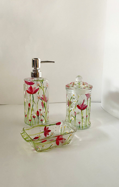 trio lavabo - jardim de flores