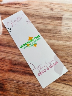 Stickers 5x13 cm con foil