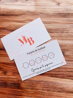 Tarjeta de lealtad a doble cara - comprar en línea