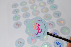 Stickers 3x3 cm con foil